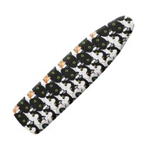 HELLHERO Stretchy Home Ironing Board Cover, Cats Print Ironing Board Cover Protector, Comfortable Soft Ironing Protector for Ironing Board, Scorch Resistant and Dustproof