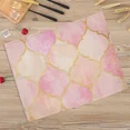 thumbnail image 7 of 2024 Placemat Ins Pink Gold Geometric Table Mats Simple Lines Marble Nordic Western Kitchen Cup Mats Pad Drink Coasters, 7 of 7