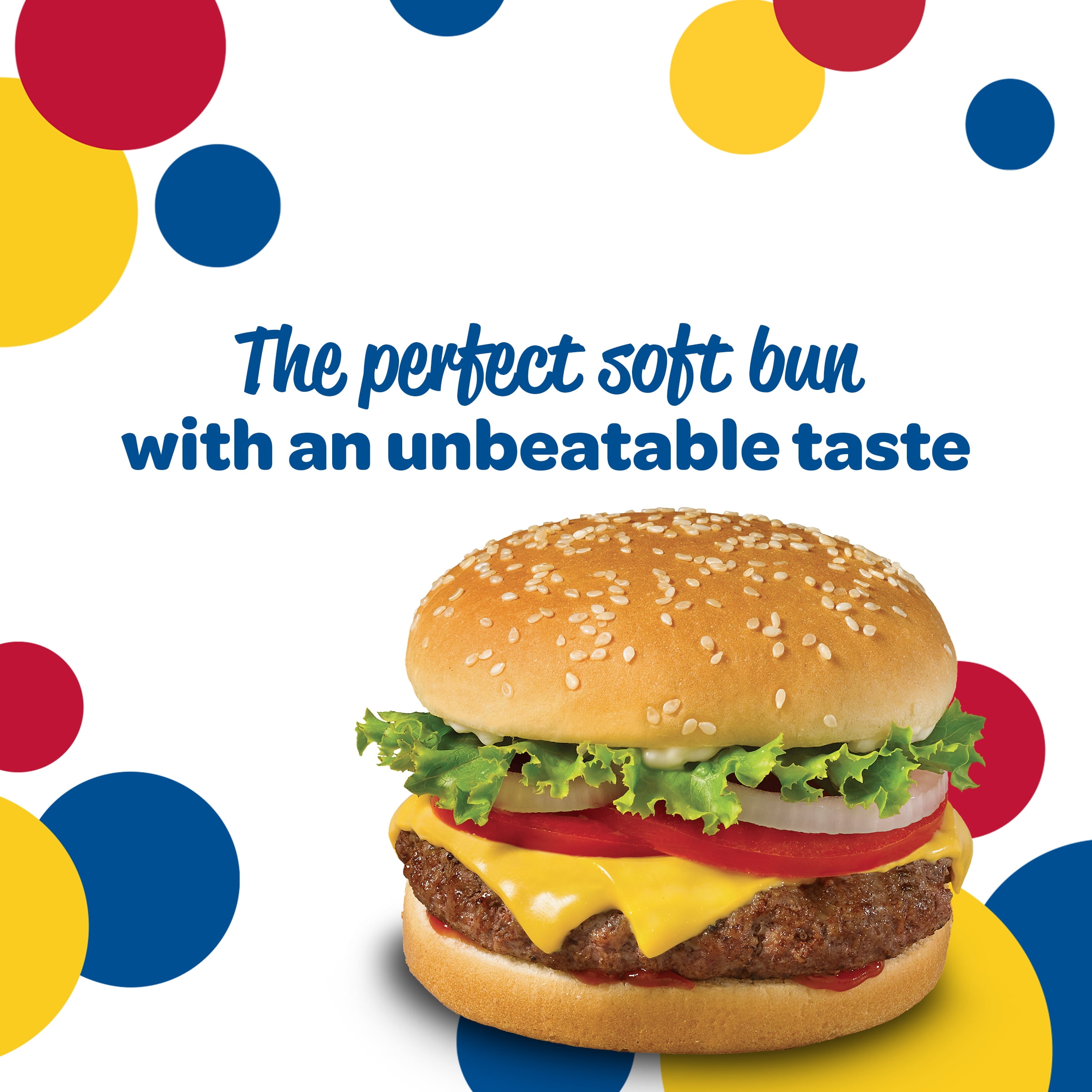 Wonder Restaurant Style Seeded Hamburger Buns, 12 Ct, Shelf-Stable