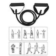 thumbnail image 3 of Elastic Fitness Tubes Exercise Cords Yoga Pull Rope Rubber Exercise Resistance Bands Workout Bands with Door Anchor Handles (Black), 3 of 4