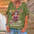 thumbnail image 2 of Women Casual Tops Spring Tshirts Shirts Graphic Funny Sayings Basic Fitted Tees, 2 of 4