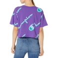 thumbnail image 2 of Champion Logo Mono T-Shirt Womens Active Shirts & Tees Size Xs, Color: Purple, 2 of 2