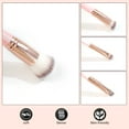 thumbnail image 2 of DUAIU Set de 2 Pinceles Doble Cabeza - Brochas Kabuki y Rubor, Base y Sombra - Brochas Sintéticas Premium para Maquillaje Facial (Rosa), 2 of 6