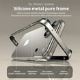 thumbnail image 5 of TECH CIRCLE for iPhone 17 Metal Bumper Case, No Back Design Compatible with MagSafe, Aluminum Alloy + TPU Bumper Frame Slim Excellent Heat Dissipation 4 Corner Raised Shockproof,Purple, 5 of 10