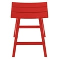 thumbnail image 5 of Florence Outdoor 29" HDPE Plastic Saddle Seat Barstool in Red, 5 of 6
