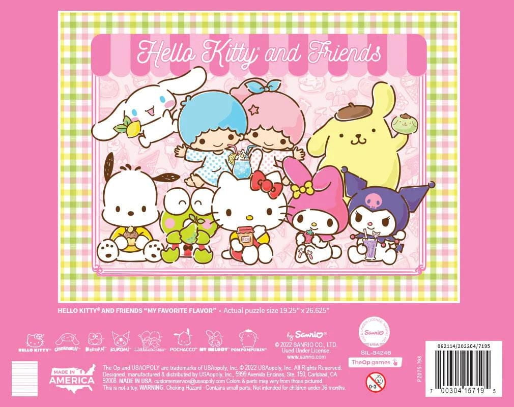 USAopoly Hello Kitty and Friends "My Favorite Flavor" 1000 Piece Puzzle