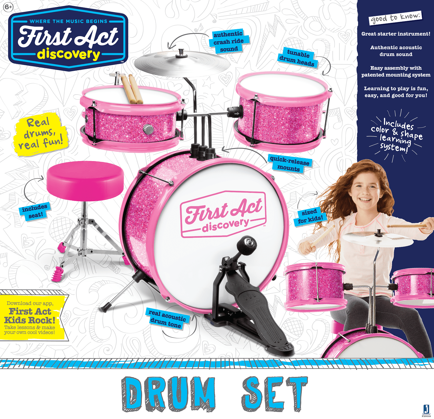drum set for kids first act