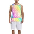 thumbnail image 4 of Gaeub Fish Scale Men's Mesh Basketball Jersey, Quick-Drying Sleeveless Top S-4XL, Loose Muscle Tank Top -Small, 4 of 9