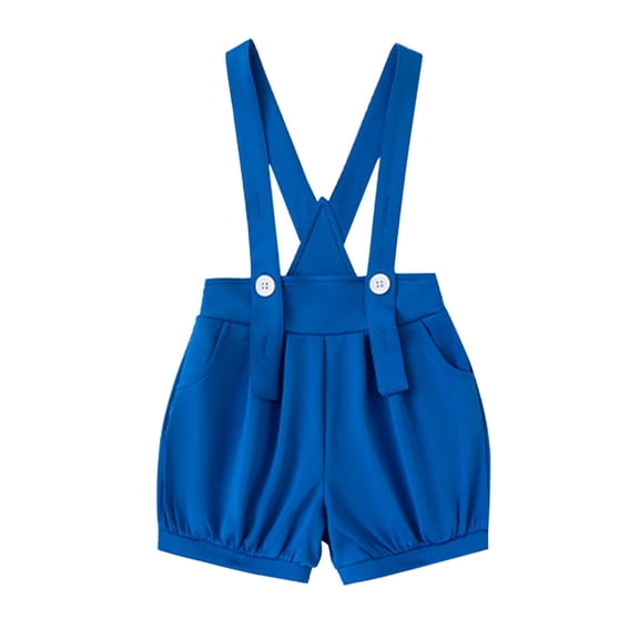 Coerni Girls Overalls Shorts Kids Summer Casual Adjustable Strap School Cotton Shortsall Romper Boy Soft Short Baggy Pants Clothes