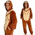 thumbnail image 7 of CVBCOS Adult Owl Halloween Unisex Christmas Costume Onesie Pajamas-Plush One Piece Cosplay Suit for Women and Men, 7 of 7