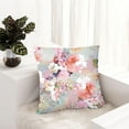 thumbnail image 2 of Coussin Instagram Fleur en Velours et Lin pour Salon Chambre Chaud, 2 of 6