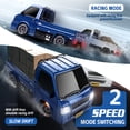 thumbnail image 6 of 1:24 Scale RC Drift Car, 4WD Mini Pickup Truck with LED Lights, 2.4GHz Blue High Speed RC Truck for Boys Girls, 6 of 10