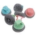 thumbnail image 5 of DECORNIJIA 6pcs Dish Scrubber Handle Stainless Steel Scrub Brush Heavy Duty Pot Cleaner For Kitchen, 5 of 8