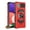 Red, variant on Designed for Boost Mobile Celero 3 (2024) Hybrid Magnetic Car Mount Ring Kickstand Stand Holder Armor Protective [Military Grade] Phone Case Cover [Green]