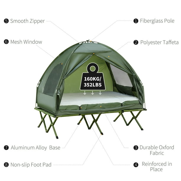 Camping bed tent clearance combo