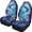 Blue Dolphin Flowers, variant on chaqlin Blue Galaxy Sea Turtle Print Car Front Seat Cover 2 Piece Vehicle Interior Cover Protector Decor Accessory Seat for SUV Truck Van Sedan
