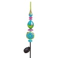 thumbnail image 1 of Evergreen Sparkling Confetti Solar Powered Glass Garden Stake, 1 of 2