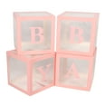 thumbnail image 1 of <p>Balloon Blocks, 4PCS Multifunctional Transparent Design Easy Assembly Proposal Decoration Box  For Marriage Proposal</p>, 1 of 7