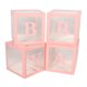 thumbnail image 1 of Caja de decoración de propuesta cajas de globos almacenamiento a largo plazo estilo minimalista ligero de 4 piezas para propuesta de matrimonio ANGGREK Otros, 1 of 7