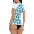 thumbnail image 4 of LRD Women's Short Sleeve Rash Guard Shirts UPF 50 Swim Shirt Surf Floral XXL, 4 of 6