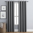 thumbnail image 1 of Hometrends Faux Silk Grommet Room Darkening Window Curtains Panel, 1 of 7