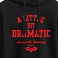thumbnail image 3 of Mean Girls - Little Bit Dramatic Around Holidays - Juniors Cropped Pullover Hoodie, 3 of 5
