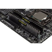 Corsair Vengeance LPX 16GB (2x8GB) DDR4 DRAM 3200MHz C16 Memory Kit - Black Kit - 16 GB (2 x 8GB) - DDR4-3200/PC4-25600 DDR4 SDRAM - 3200 MHz - CL16 - 1.35 V - Non-ECC - Unbuffered - 288-pin - DIMM...