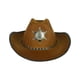 thumbnail image 4 of Sombrero de vaquero occidental, sombrero para el sol al aire libre con cuerda, sombrero de vaquera, sombrero para exteriores Café, 4 of 9