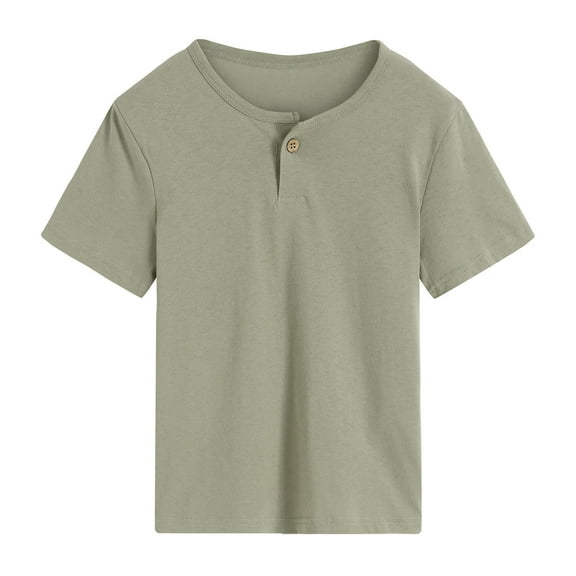 Zanarzt Toddler Boys T Shirts Cotton Short Sleeve T Shirt Tee Organic Cotton Baby Toddler Little Kids Boys Girls Unisex Green,8-9 Years