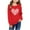 Red, variant on Spazoro Kids Girls Sweatshirts, Heart Print Long Sleeve Valentine's Day Crew Neck Casual Blouses Tops for Child Girls Black Size 2 T