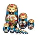thumbnail image 4 of 10 muñecas rusas, matrioskas rusas hechas a mano, regalo de cumpleaños, muñecas de madera Babushka para niñas, figuritas para mesa de fiesta. Azul, 4 of 9