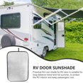 thumbnail image 3 of WASHWEPE 2Pcs Rv Window Shade Plated Silver Foil Sunshield for Camper Door Protection and Heat Control, 3 of 5