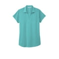 thumbnail image 3 of Port Authority L574 Ladies Digi Heather Performance Polo, Maui Blue, L, 3 of 4
