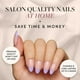 thumbnail image 2 of Press-On Nails Glamnetic French Lila Short Almendra Púrpura, 2 of 6