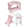 Doll Hghchr, Umbr Stroller, & Canopy Bed