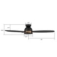 thumbnail image 5 of Trifecte 52-Inch Modern LED Ceiling Fan with Remote Control & Voice Control, 5 of 8
