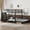 Black 10, variant on Queen over Queen Bunk Bed Frame with Built-in Wardrobe, Desk and Storage Chairs, Black Metal Bunk Bed for Small Rooms