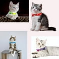 thumbnail image 2 of 1Pack XXS Dog Collar with Bell,Soft Nylon Identification Pink Cat Collar Girl Puppy Collar with Bells Adjustable Buckle for XXS Xs Tiny Little Pet Female Dogs,Neck 7.5-12.5 Inch, 2 of 7