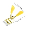thumbnail image 2 of Unique Bargains 1 Pcs Women Portable Eyelash Curler for Beauty Parlor Business Travel Carbon Steel PS Yellow, 2 of 4