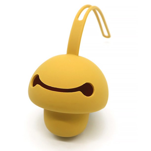 Soporte de almacenamiento para chupete, bolsa impermeable portátil antiadherente, organizador de artículos para niños pequeños, favores de fiesta, color amarillo, 1, 2, 3, 5