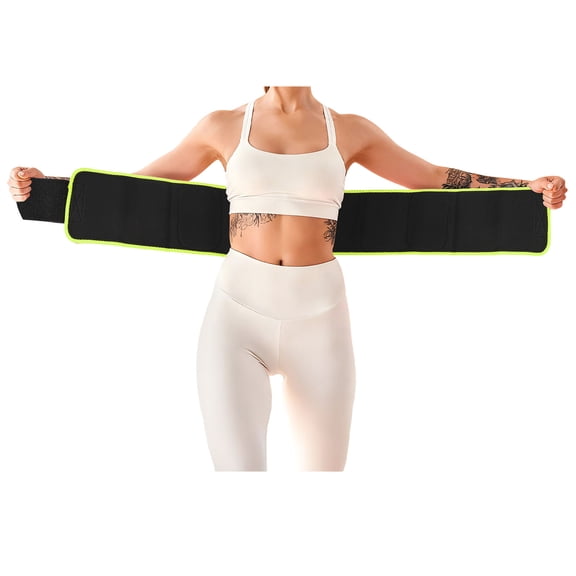 Uxcell 41.3" Waist Trainer Neoprene Sweat Band Waist Trimmer for Women Men Green