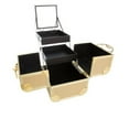 thumbnail image 6 of Impressions Vanity SlayCube Makeup Travel Case with Vanity Top Mirror(White & Rose Gold Studded), 6 of 11