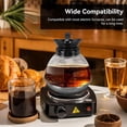 thumbnail image 5 of ABPETE Commercial Coffee Pot Replacement, Coffee Carafe Decanter Replacement Coffee Carafe Universal Replacement Coffee Pot with Black Grip and Tight Fit Spout for Coffee Machine Stove, 5 of 9