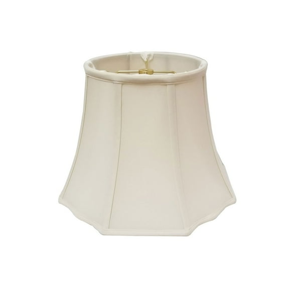 Royal Designs Flare Bottom Outside Corner Scallop Lamp Shade, Eggshell, 10" x 18" x 13"