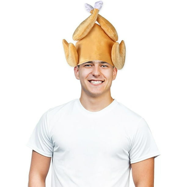 Sombrero de pollo para adultos, sombrero de peluche, disfraz de festival folclórico, fiesta temática de carnaval