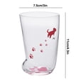 thumbnail image 2 of Vaso de cristal creativo con forma de pie de gato, vaso de bebida de cerveza con garra de gato esmerilado Wmkox8yii FHAKJF277, 2 of 2
