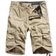 thumbnail image 1 of Puntoco Pantalones Cortos Cargo Para Hombre Pantalones Cortos Casuales De Corte Recto Con Cremallera Multibolsillos (Cinturón No Incluido) Pantalones Cortos Caqui Xxl (42),Pantalones Cortos Hombre, 1 of 3