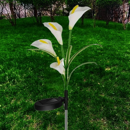 

WMYBD Kitchen Gadgets Decorative lights Solar Lights Outdoor Garden Pile Lanterns LED Calla Lotu Solar Lights For Yard Lawns Garden Yard Decoration (Outdoor Solar Lights Pack Of 2)