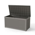thumbnail image 5 of Decksplore 260 Gallon Lockable Resin Deck Box, Waterproof & Outdoor Storage Box for Outdoor Cushion Storage and Outdoor Delivery Storage Coffee, 5 of 7