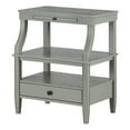 thumbnail image 1 of Pemberly Row Contemporary Antique Gray Wood 1-Drawer Storage Nightstand, 1 of 9
